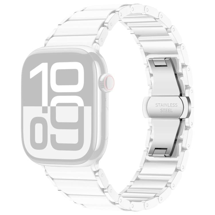 For Apple Watch 38 / 40 / 41 / S11 42mm xDfind Ceramic Stainless Steel Watch Band