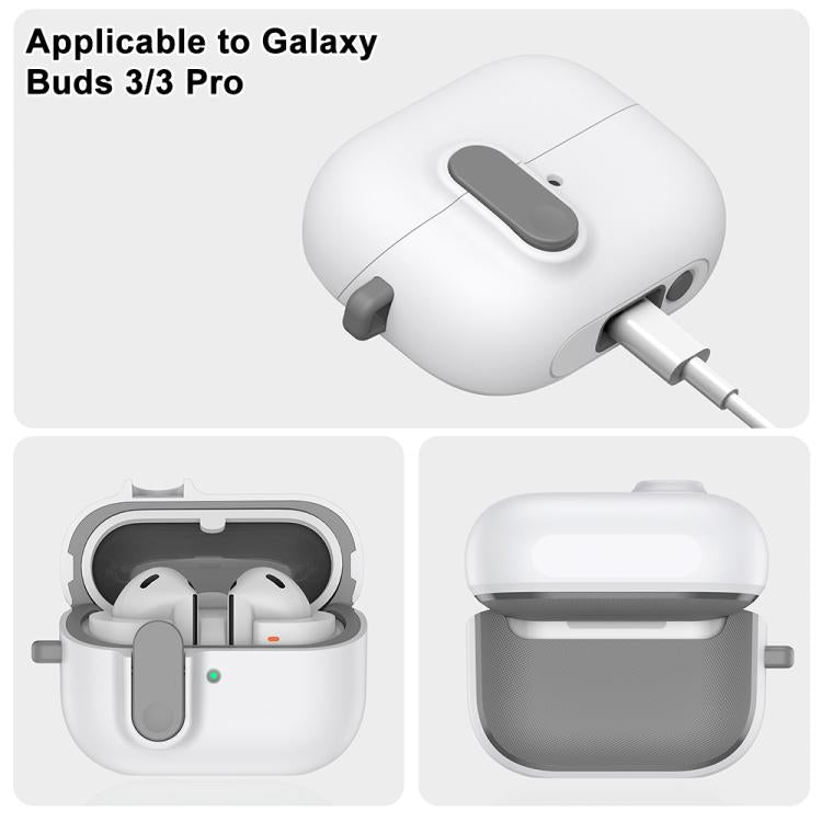 For Samsung Galaxy Buds3 / 3 Pro XDcase Armor Full-body Earphone Case with Hook & Security Lock