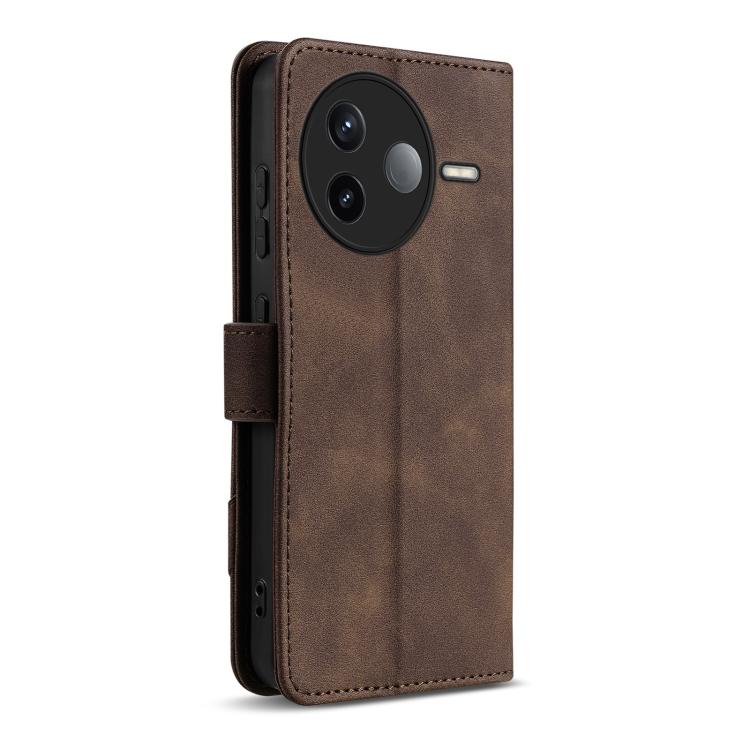 For Redmi K80 AZNS A2 Series Tri-Card Wallet RFID Vegan Leather Phone Case with Strap