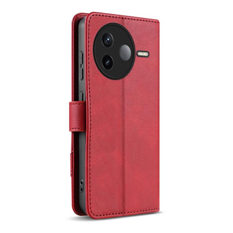 For Redmi K80 AZNS A2 Series Tri-Card Wallet RFID Vegan Leather Phone Case with Strap