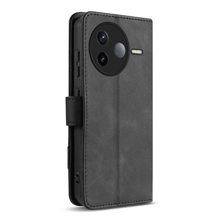 For Redmi K80 AZNS A2 Series Tri-Card Wallet RFID Vegan Leather Phone Case with Strap