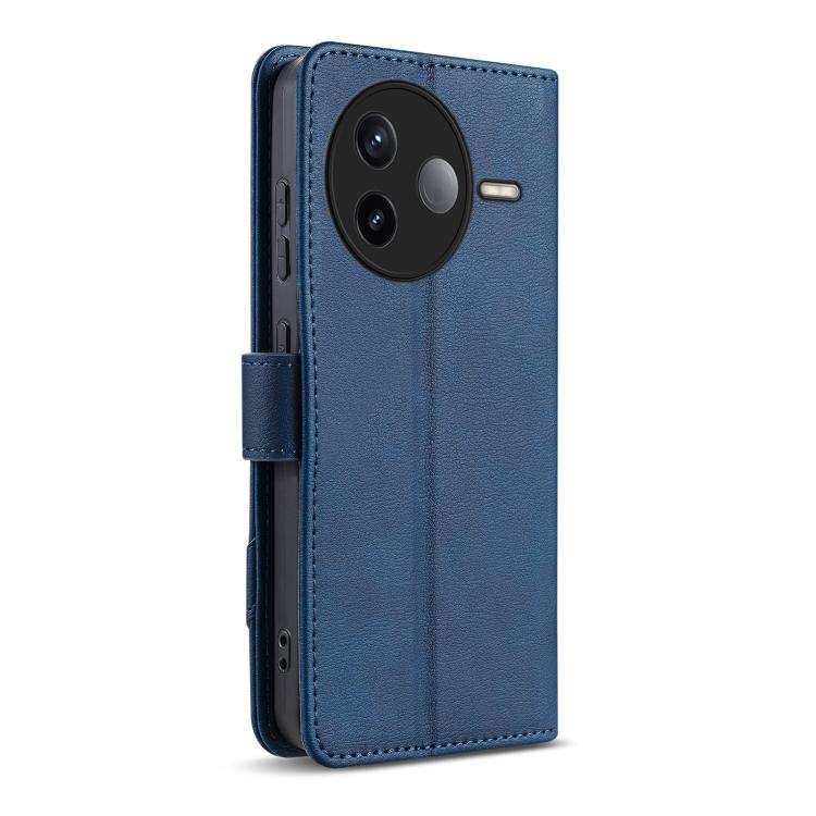 For Redmi K80 AZNS A2 Series Tri-Card Wallet RFID Vegan Leather Phone Case with Strap