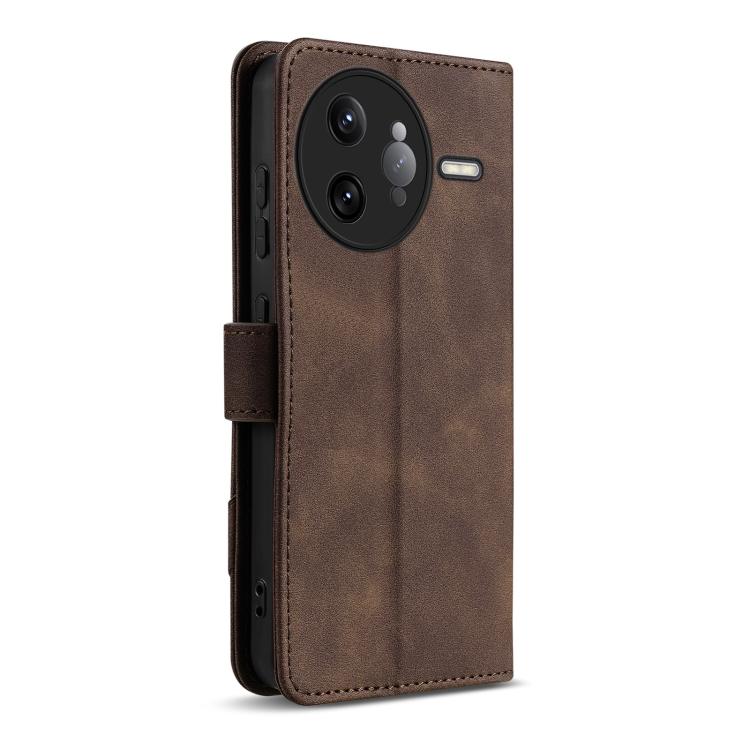 For Redmi K80 Pro AZNS A2 Series Tri-Card Wallet RFID Vegan Leather Phone Case with Strap