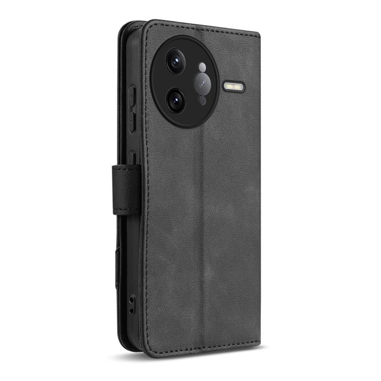 For Redmi K80 Pro AZNS A2 Series Tri-Card Wallet RFID Vegan Leather Phone Case with Strap