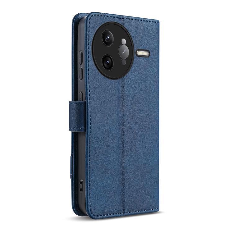 For Redmi K80 Pro AZNS A2 Series Tri-Card Wallet RFID Vegan Leather Phone Case with Strap
