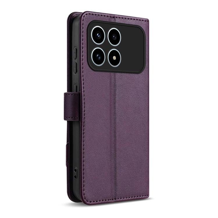 For Redmi K90 AZNS A2 Series Tri-Card Wallet RFID Vegan Leather Phone Case with Strap