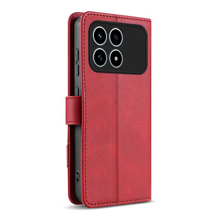 For Redmi K90 AZNS A2 Series Tri-Card Wallet RFID Vegan Leather Phone Case with Strap