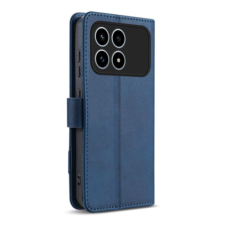 For Redmi K90 AZNS A2 Series Tri-Card Wallet RFID Vegan Leather Phone Case with Strap