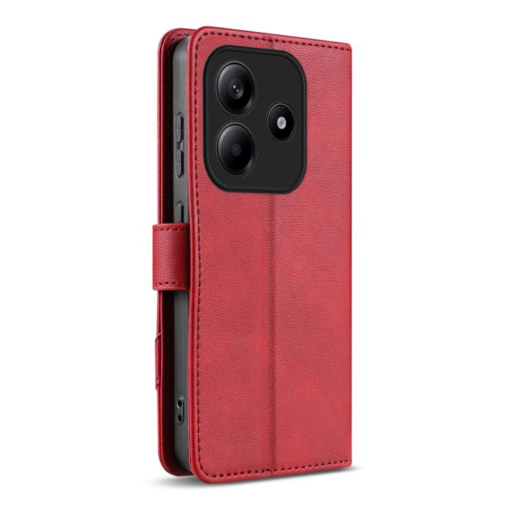 For Redmi Note 14 5G AZNS A2 Series Tri-Card Wallet RFID Vegan Leather Phone Case with Strap