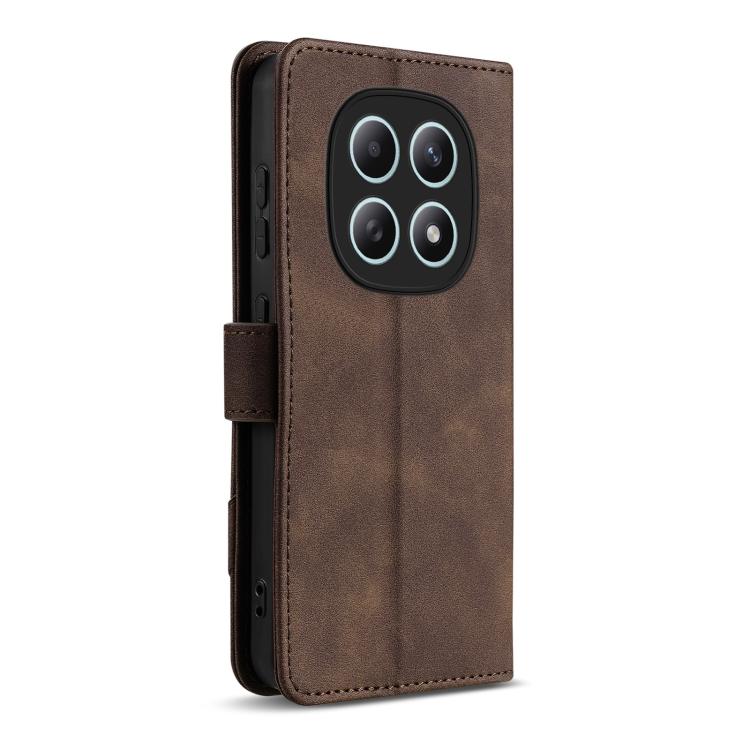 For Redmi Note 15 5G Global 164mm AZNS A2 Series Tri-Card Wallet RFID Vegan Leather Phone Case with Strap