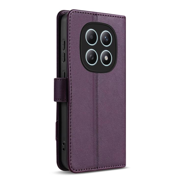 For Redmi Note 15 5G Global 164mm AZNS A2 Series Tri-Card Wallet RFID Vegan Leather Phone Case with Strap