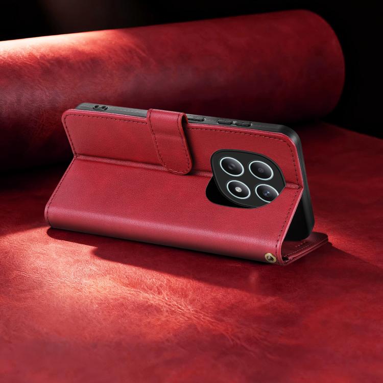 For Redmi Note 15 5G Global 164mm AZNS A2 Series Tri-Card Wallet RFID Vegan Leather Phone Case with Strap