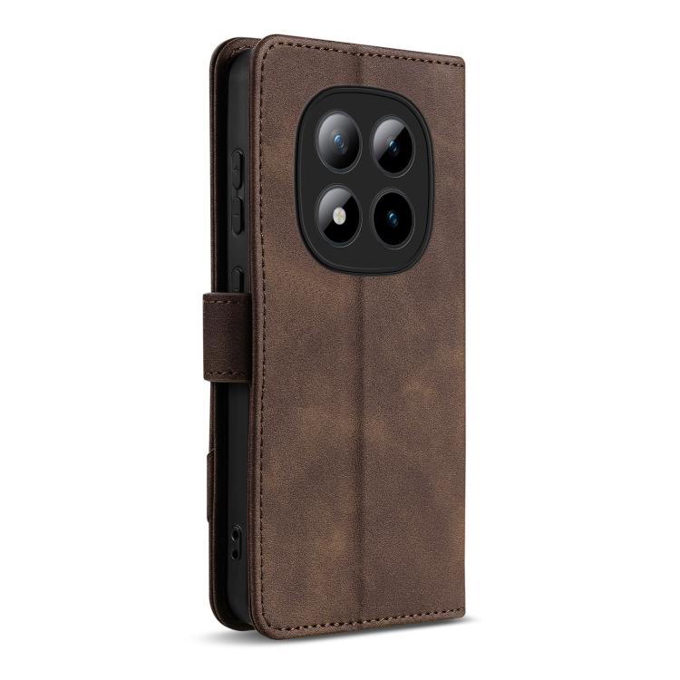 For Redmi Note 15 Pro+ 5G Global 163.3mm AZNS A2 Series Tri-Card Wallet RFID Vegan Leather Phone Case with Strap