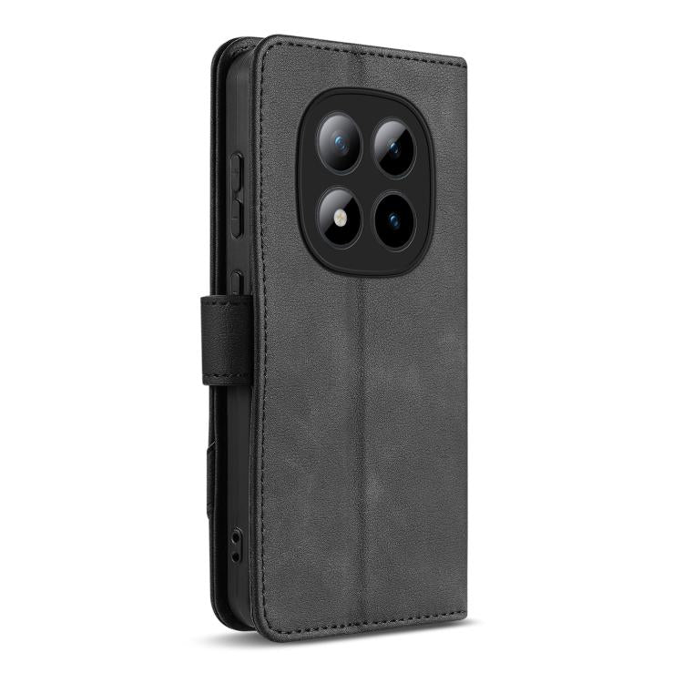 For Redmi Note 15 Pro+ 5G Global 163.3mm AZNS A2 Series Tri-Card Wallet RFID Vegan Leather Phone Case with Strap