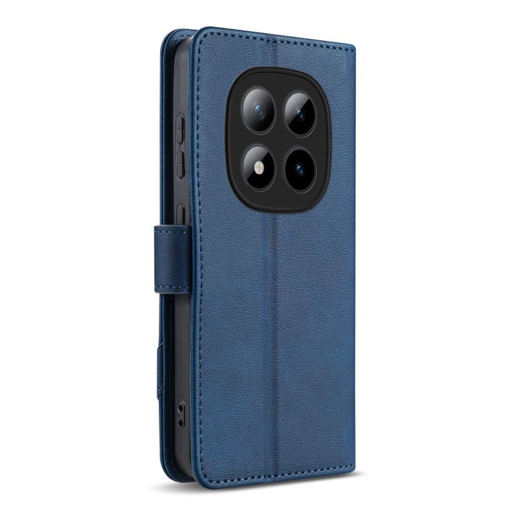 For Redmi Note 15 Pro+ 5G Global 163.3mm AZNS A2 Series Tri-Card Wallet RFID Vegan Leather Phone Case with Strap