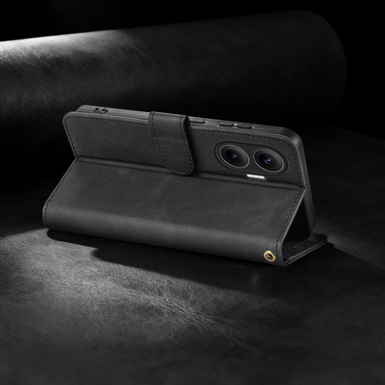 For Redmi Turbo 4 Pro AZNS A2 Series Tri-Card Wallet RFID Vegan Leather Phone Case with Strap