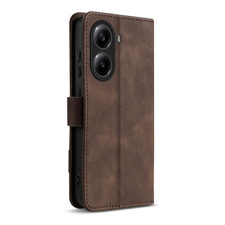 For Redmi Turbo 4 / Poco X7 Pro AZNS A2 Series Tri-Card Wallet RFID Vegan Leather Phone Case with Strap