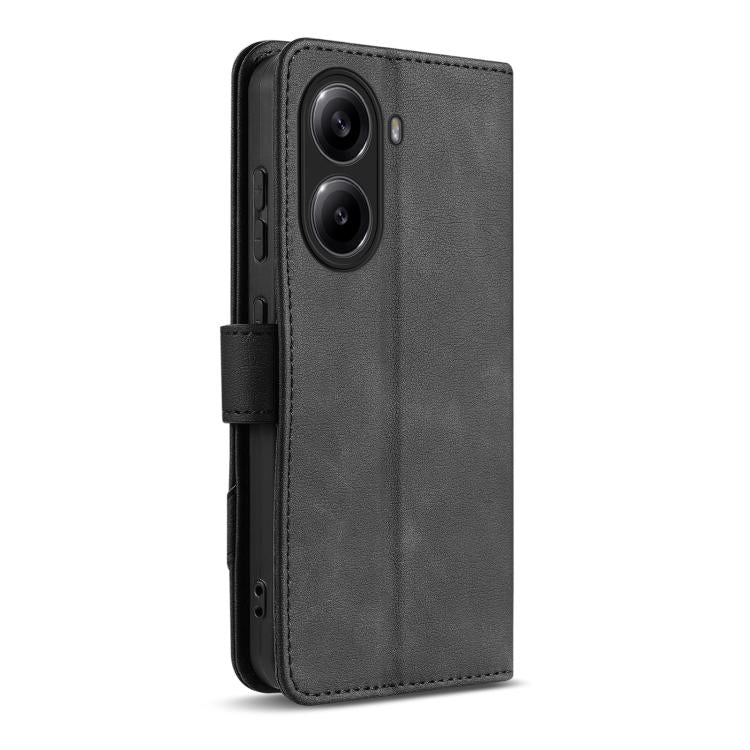 For Redmi Turbo 4 / Poco X7 Pro AZNS A2 Series Tri-Card Wallet RFID Vegan Leather Phone Case with Strap