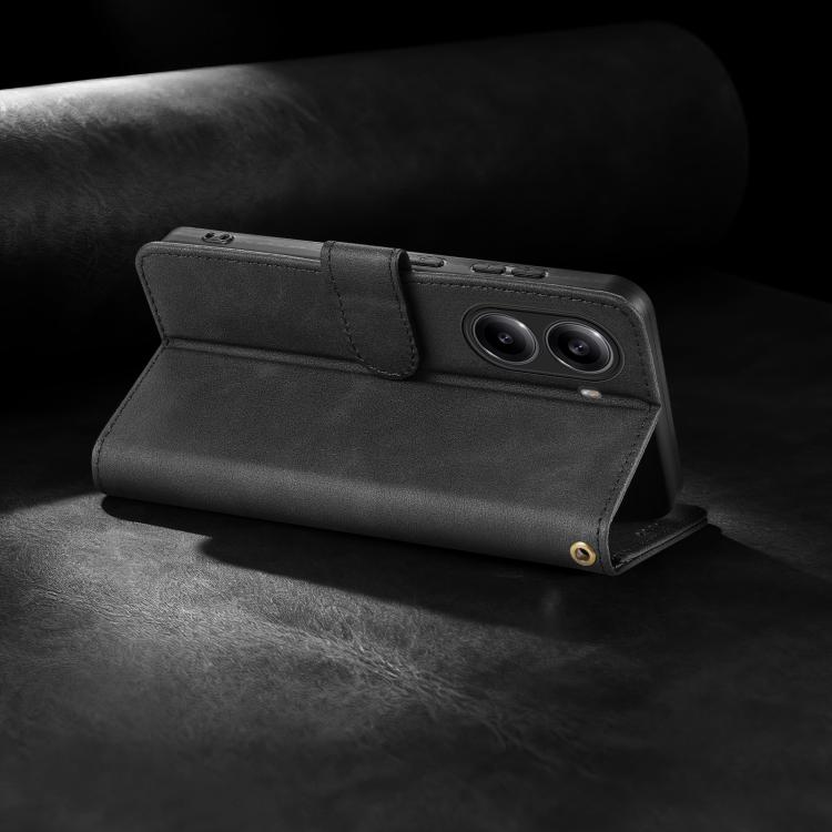 For Redmi Turbo 4 / Poco X7 Pro AZNS A2 Series Tri-Card Wallet RFID Vegan Leather Phone Case with Strap
