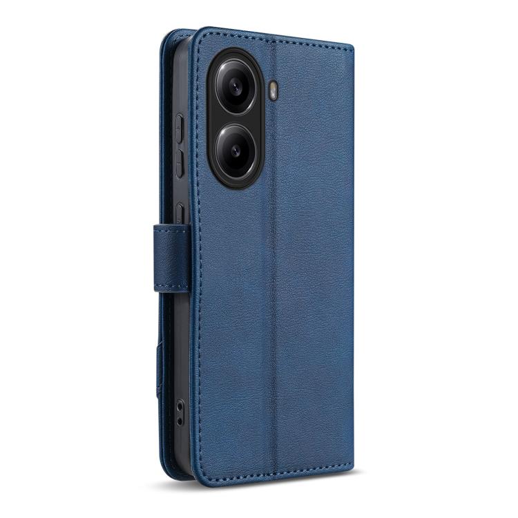 For Redmi Turbo 4 / Poco X7 Pro AZNS A2 Series Tri-Card Wallet RFID Vegan Leather Phone Case with Strap