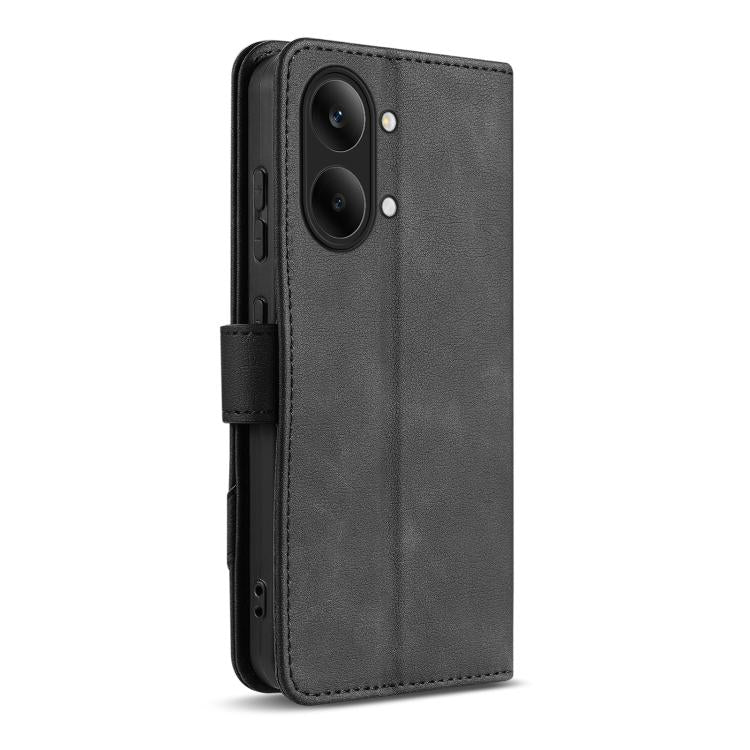 For Redmi Turbo 5 Max 5G / Poco X8 Pro Max 5G AZNS A2 Series Tri-Card Wallet RFID Vegan Leather Phone Case with Strap