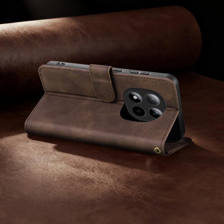 For Redmi Note 15 Pro 5G Global 163.6mm AZNS A2 Series Tri-Card Wallet RFID Vegan Leather Phone Case with Strap