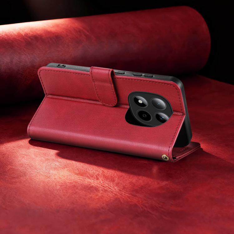 For Redmi Note 15 Pro 5G Global 163.6mm AZNS A2 Series Tri-Card Wallet RFID Vegan Leather Phone Case with Strap