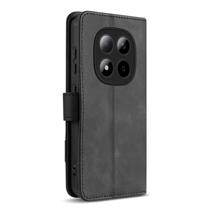 For Redmi Note 15 Pro 5G Global 163.6mm AZNS A2 Series Tri-Card Wallet RFID Vegan Leather Phone Case with Strap