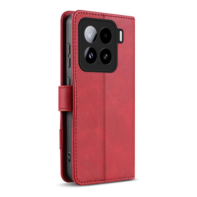 For Xiaomi 15 AZNS A2 Series Tri-Card Wallet RFID Vegan Leather Phone Case with Strap