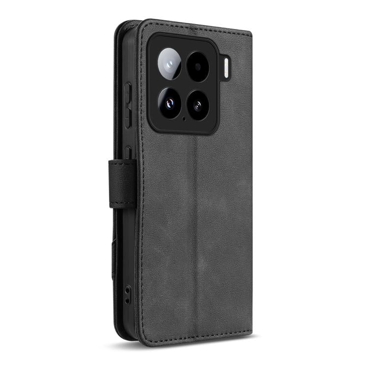 For Xiaomi 15 AZNS A2 Series Tri-Card Wallet RFID Vegan Leather Phone Case with Strap
