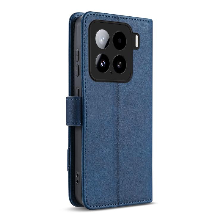 For Xiaomi 15 AZNS A2 Series Tri-Card Wallet RFID Vegan Leather Phone Case with Strap