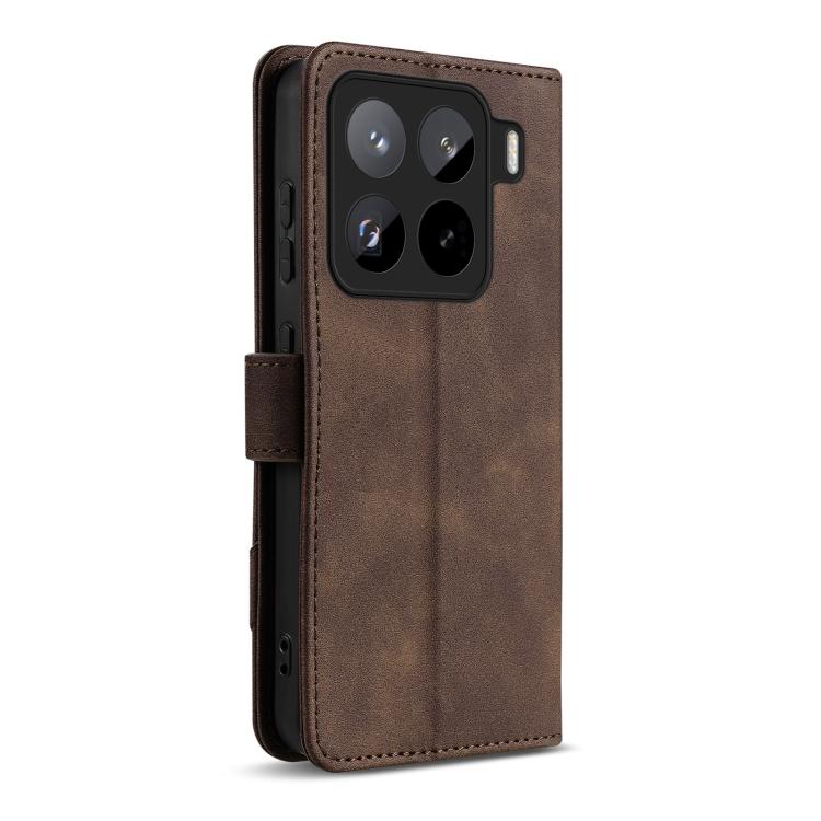 For Xiaomi 15 Pro AZNS A2 Series Tri-Card Wallet RFID Vegan Leather Phone Case with Strap