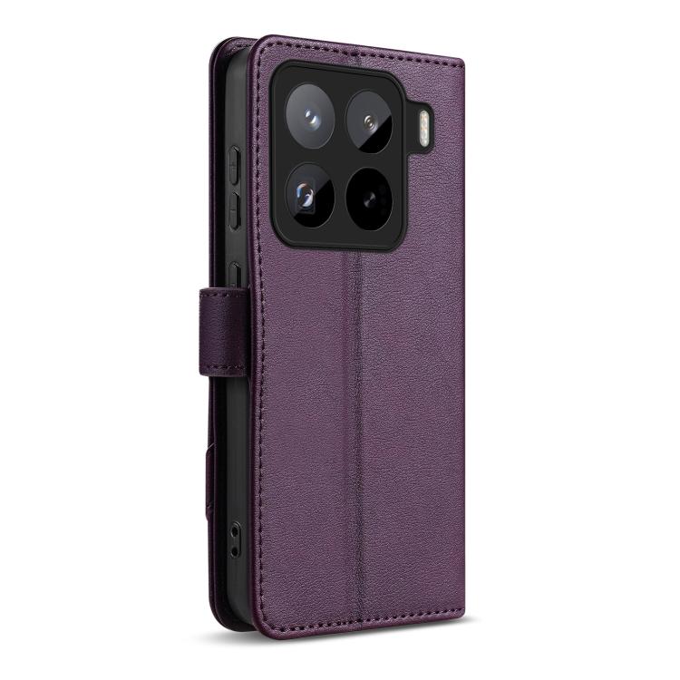For Xiaomi 15 Pro AZNS A2 Series Tri-Card Wallet RFID Vegan Leather Phone Case with Strap