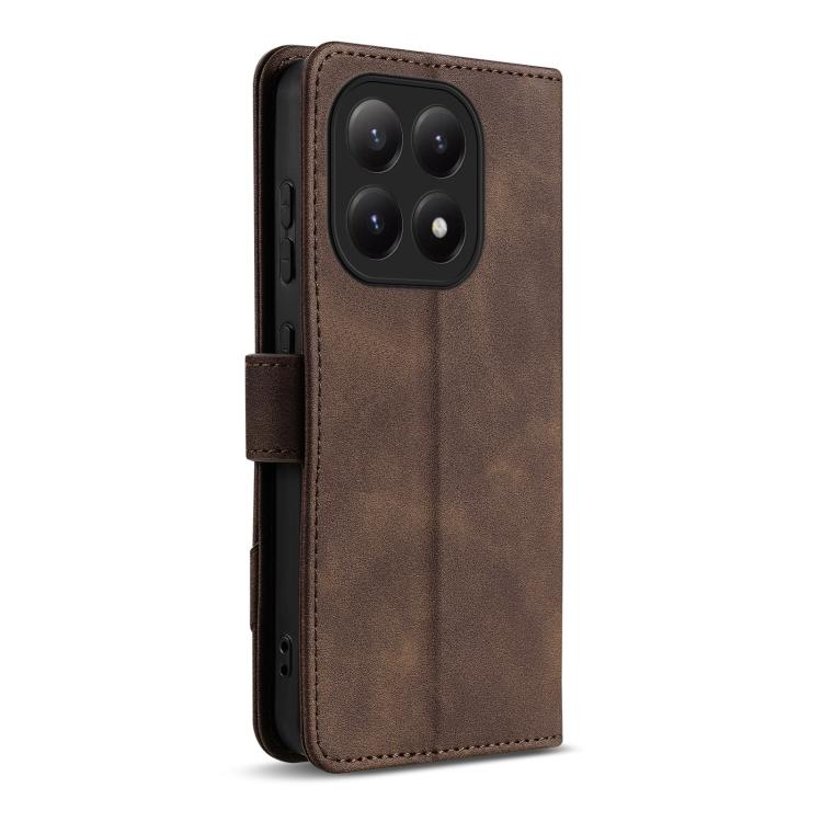 For Xiaomi 15T 5G AZNS A2 Series Tri-Card Wallet RFID Vegan Leather Phone Case with Strap