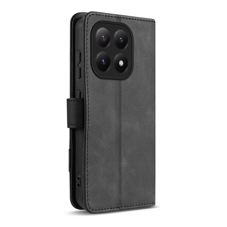 For Xiaomi 15T 5G AZNS A2 Series Tri-Card Wallet RFID Vegan Leather Phone Case with Strap