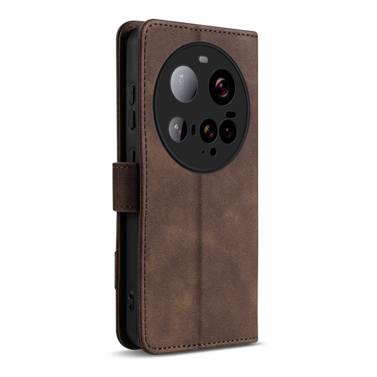 For Xiaomi 15 Ultra AZNS A2 Series Tri-Card Wallet RFID Vegan Leather Phone Case with Strap