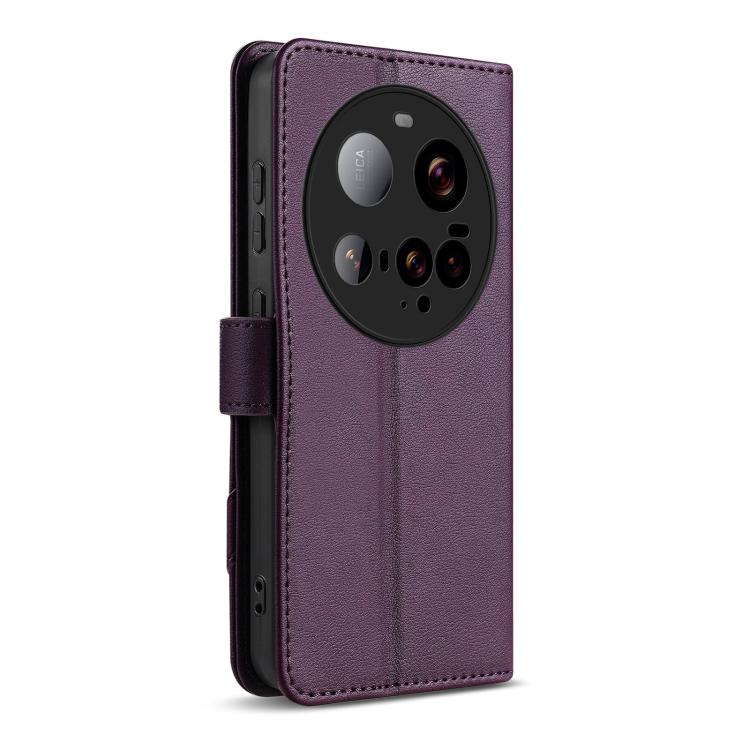 For Xiaomi 15 Ultra AZNS A2 Series Tri-Card Wallet RFID Vegan Leather Phone Case with Strap