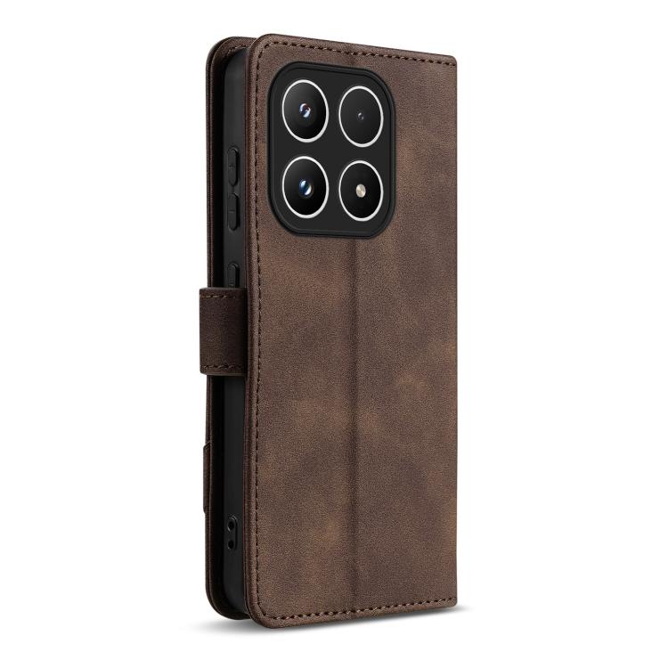For Xiaomi 17 AZNS A2 Series Tri-Card Wallet RFID Vegan Leather Phone Case with Strap