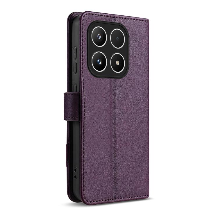 For Xiaomi 17 AZNS A2 Series Tri-Card Wallet RFID Vegan Leather Phone Case with Strap