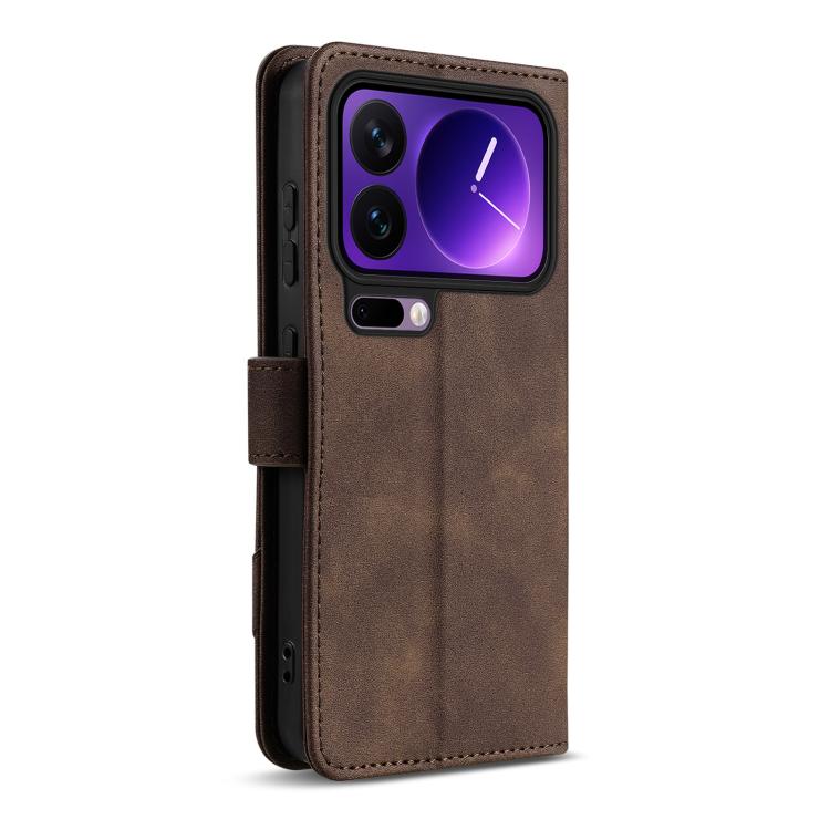 For Xiaomi 17 Pro Max AZNS A2 Series Tri-Card Wallet RFID Vegan Leather Phone Case with Strap