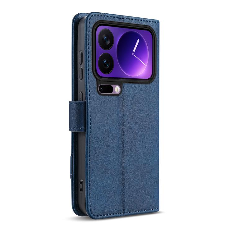 For Xiaomi 17 Pro Max AZNS A2 Series Tri-Card Wallet RFID Vegan Leather Phone Case with Strap