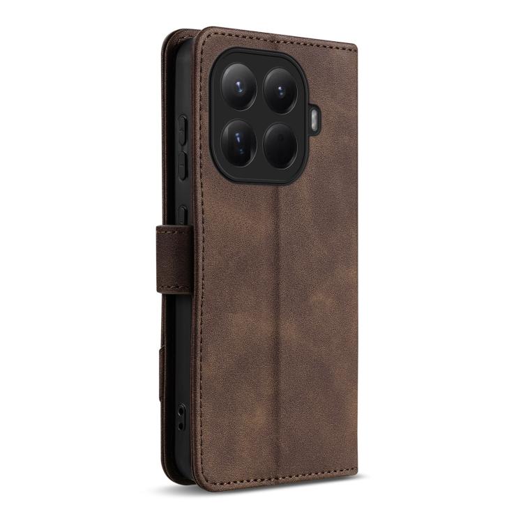 For Xiaomi 15T Pro 5G AZNS A2 Series Tri-Card Wallet RFID Vegan Leather Phone Case with Strap