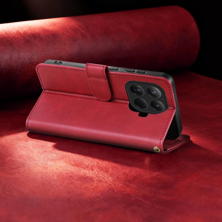 For Xiaomi 15T Pro 5G AZNS A2 Series Tri-Card Wallet RFID Vegan Leather Phone Case with Strap