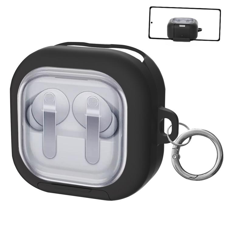For Samsung Galaxy Buds4 / 4 Pro XDcase Clear Window PC Earphone Case with Holder & Keyring