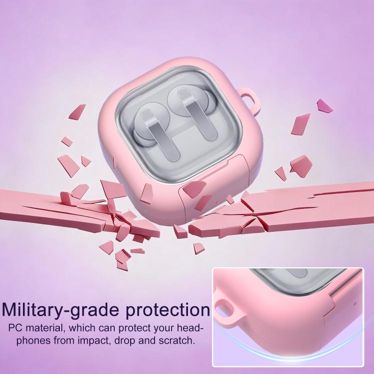 For Samsung Galaxy Buds4 / 4 Pro XDcase Clear Window PC Earphone Case with Holder & Keyring