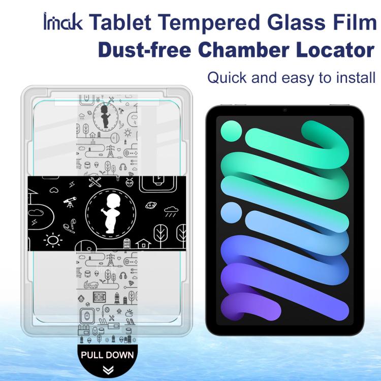 For iPad mini 6 / mini 2024 imak Dust-free Chamber Locator Tablet Tempered Glass Film