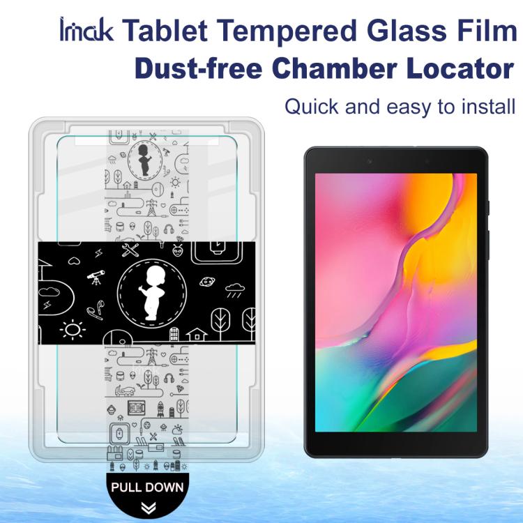 For Samsung Galaxy Tab A 8.0 2019/SM-T290 imak Dust-free Chamber Locator Tablet Tempered Glass Film