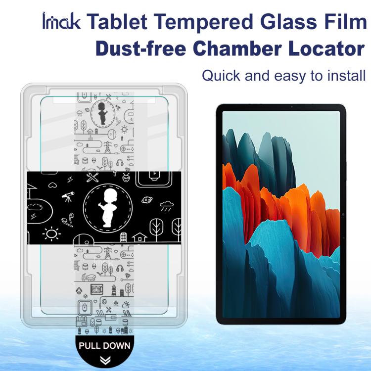 For Samsung Galaxy Tab S7 11 imak Dust-free Chamber Locator Tablet Tempered Glass Film