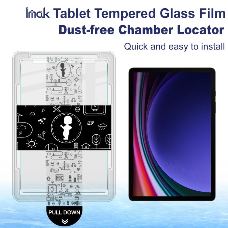 For Samsung Galaxy Tab S9 11/S10 FE 10.9 imak Dust-free Chamber Locator Tablet Tempered Glass Film