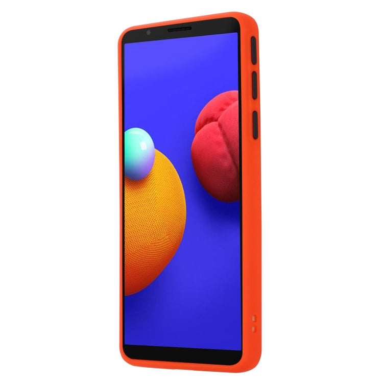 For Samsung Galaxy A01 Core Skin Hand Feeling Series Shockproof Frosted PC+ TPU Protective Case